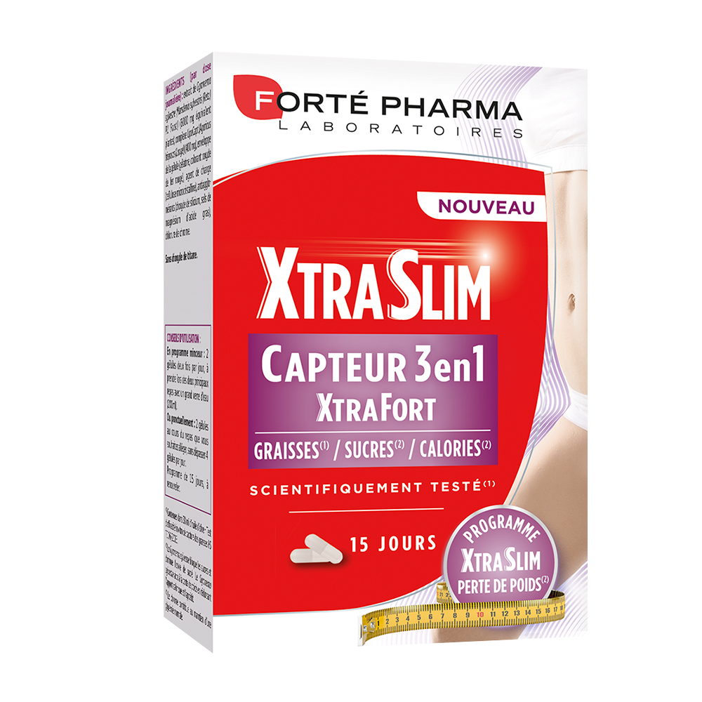Forté Pharma XtraSlim Cattura 3 in 1 grassi zuccheri e calorie 60 capsule