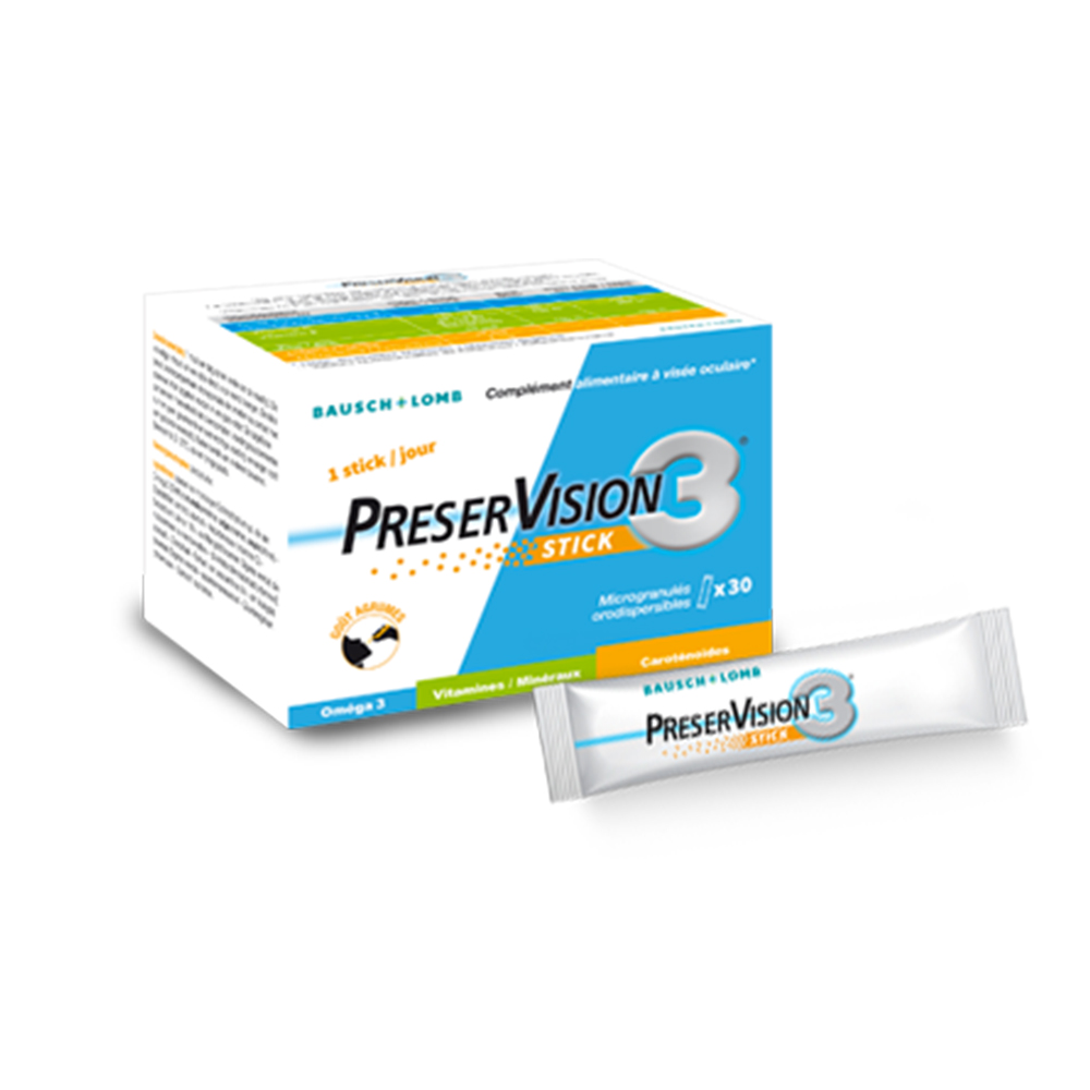 Bausch&Lomb Preservision Integratore alimentare per la vista 3 30 Sticks Orosolubili