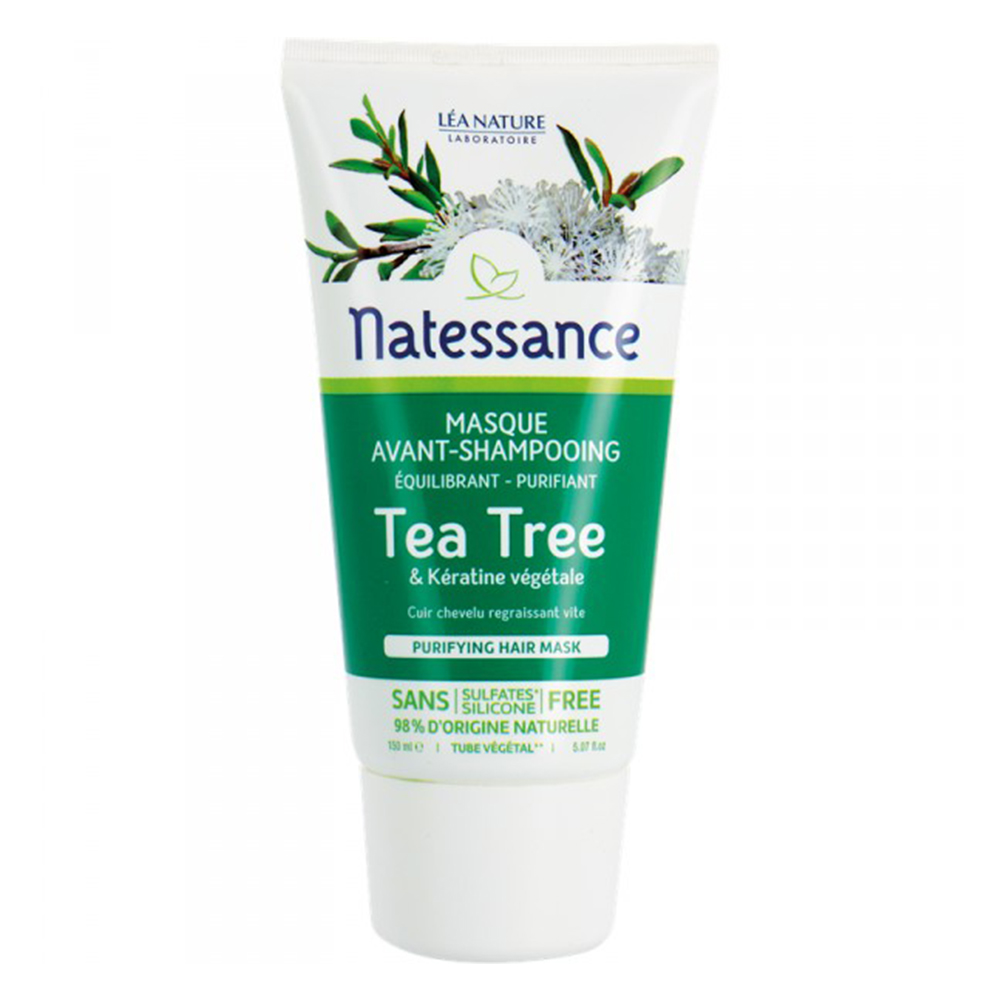 Natessance Maschera pre-shampoo purificante al tea tree 150 ml