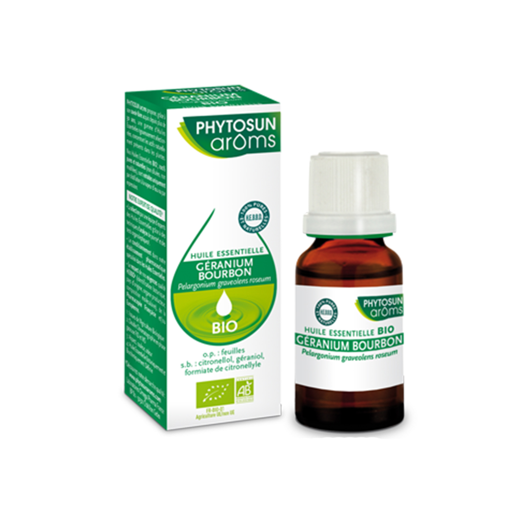 Phytosun Aroms Aromi Geranio Bourbon Olio Essenziale Biologico 10 ml