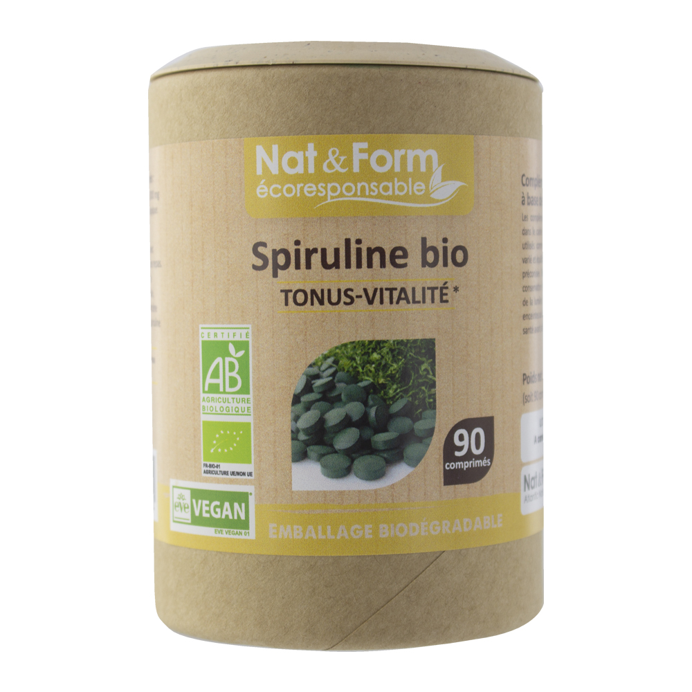 Nat&Form spirulina biologica 90 compresse