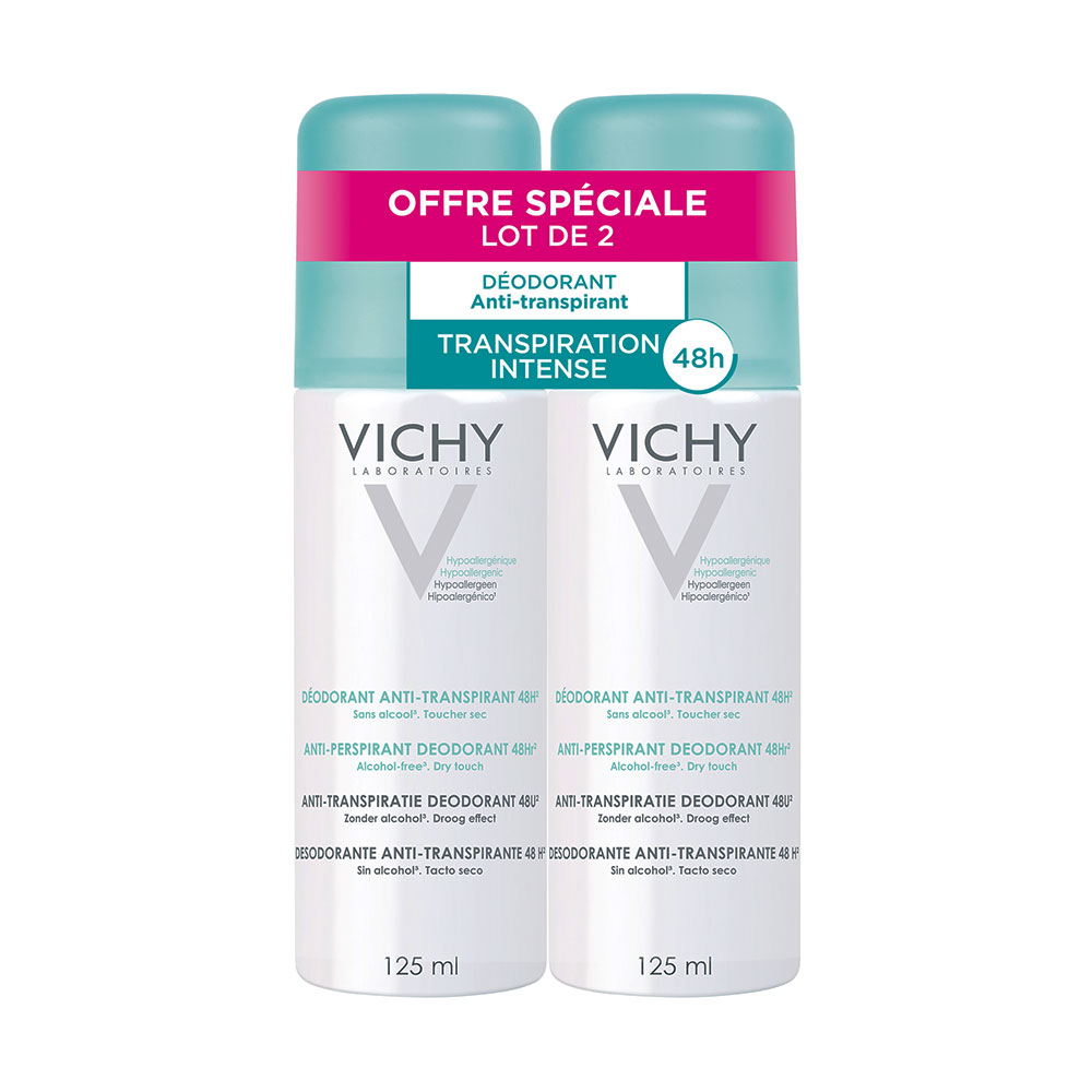 Vichy Deodorante Spray antitraspirante 48h 2x125ml