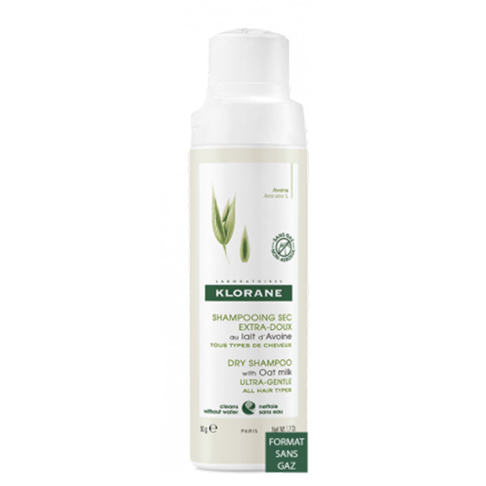 Klorane Latte d'Avena Shampoo secco extra delicato senza gas per tutti i tipi di capelli 50g