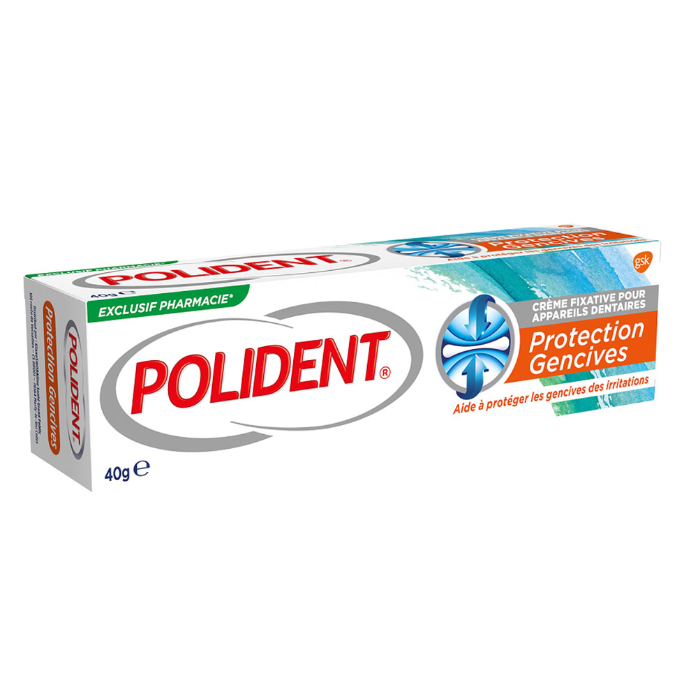 Polident Crema di fissaggio per apparecchi dentali Protezione delle gengive 40g