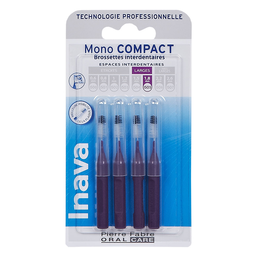 Inava Scovolini interdentali 1,8 mm viola x4 mono compact