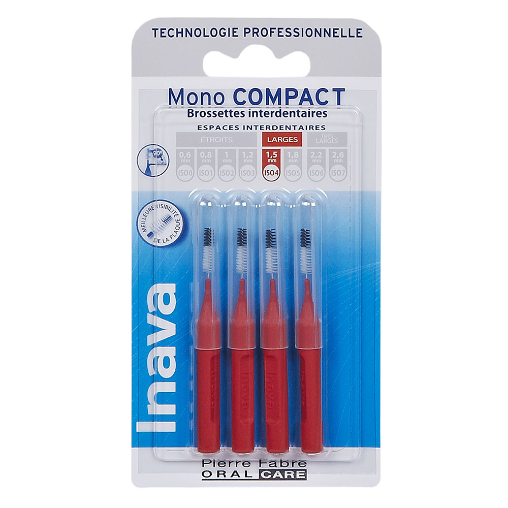 Inava Scovolini interdentali 1,5 mm rossi x4 mono compact