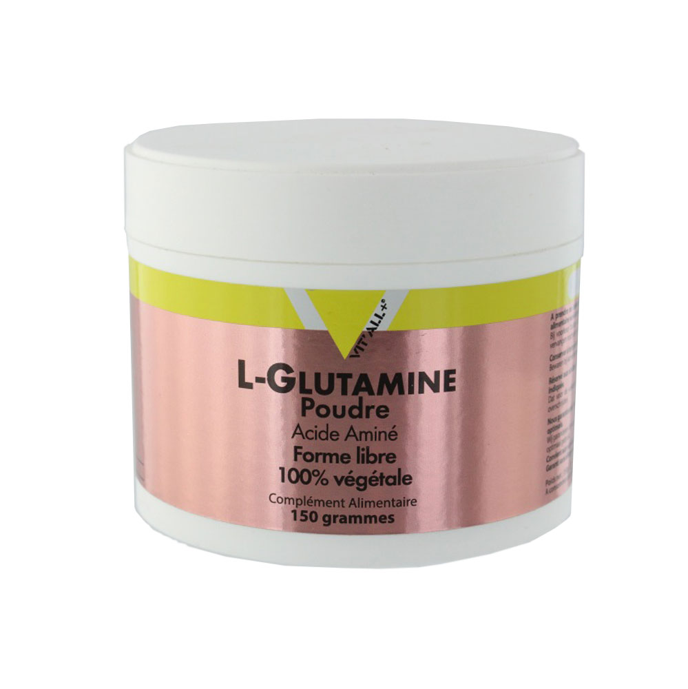 Vit'All+ L-glutammina in polvere 100% vegetale 150 g