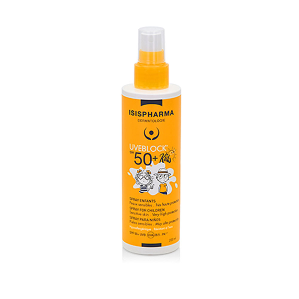 Isispharma Uveblock Spray solare per bambini a protezione molto alta Spf50+ 200 ml