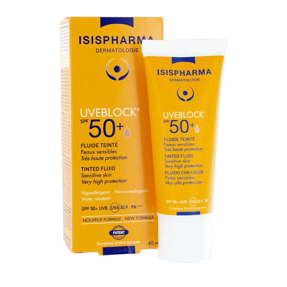 Isispharma Uveblock Fluido colorato Spf50+ Pelle Sensibile 40 ml