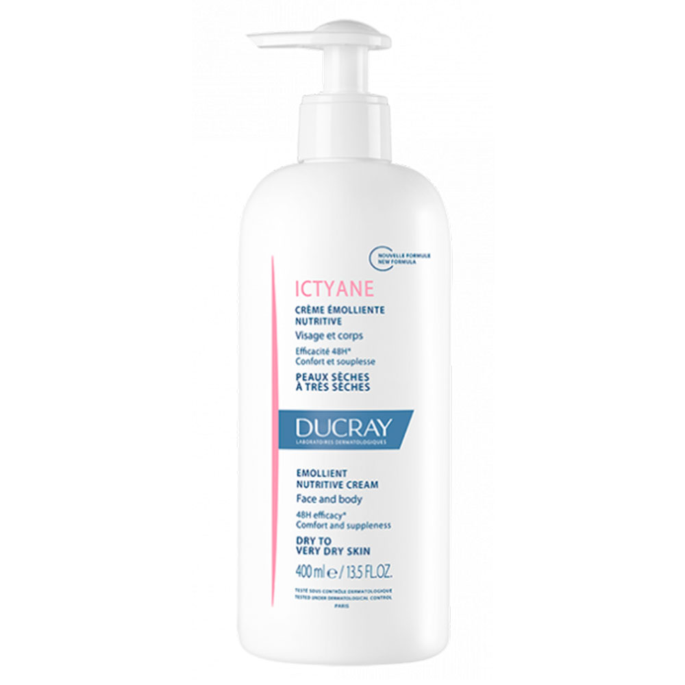 Ducray Ictyane Crema emolliente nutritiva pelle da secca a molto secca 400ml