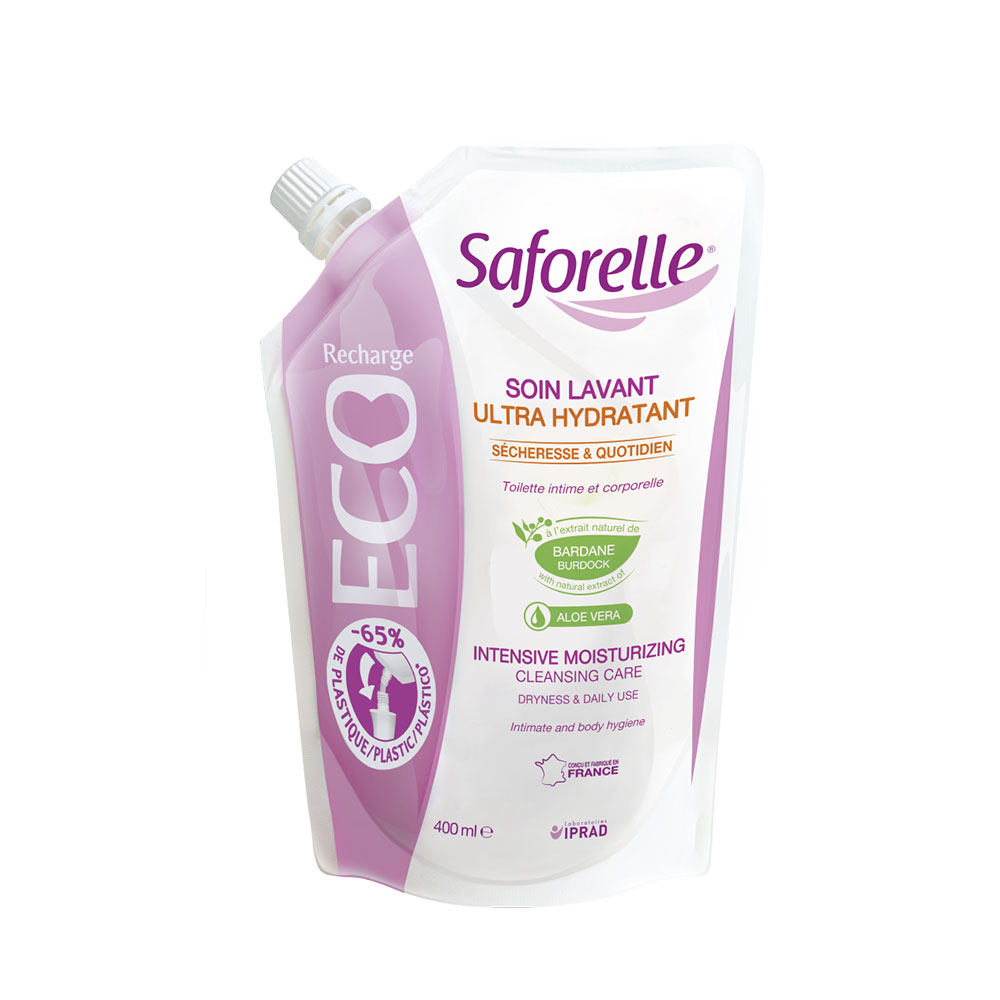 Saforelle Eco-ricarica Ultra Idratante Lavaggio Corpo Speciale Secchezza 400 ml