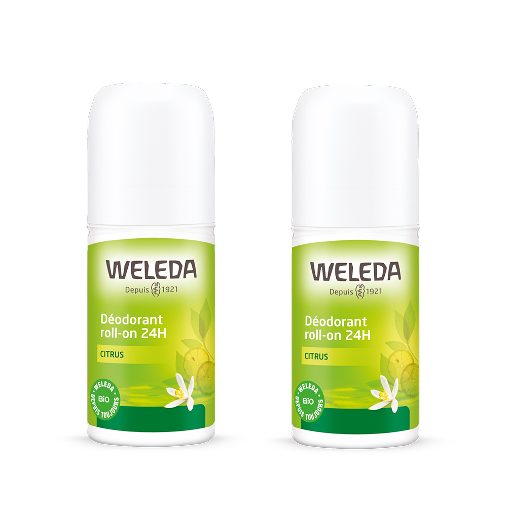 Weleda Deodoranti Roll On 24h al Limone 2x50ml