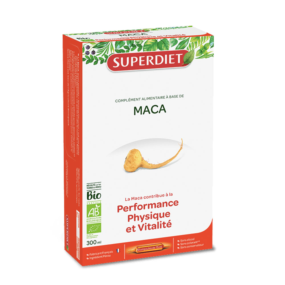 Superdiet Maca Vitalità e Prestazioni Fisiche 20 Fiale 15 ml