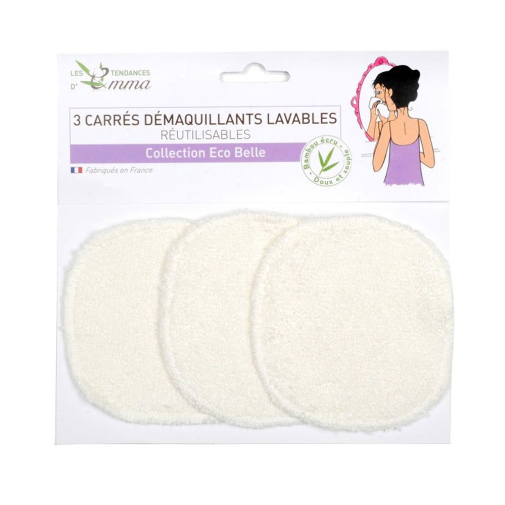 Les Tendances D'Emma Eco Belle Dischetti quadrati struccanti e lavabili Bambu x3