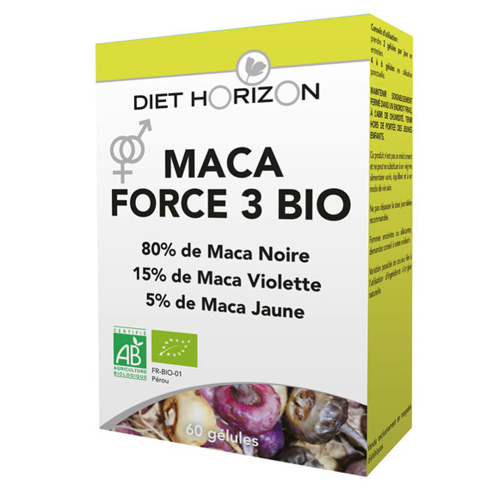 Diet Horizon Maca Force 3 Biologica 60 Gelule