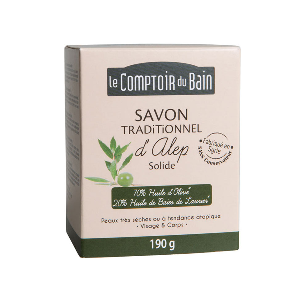 Le Comptoir Du Bain Pane di sapone con aleppo oliva tradizionale 190g