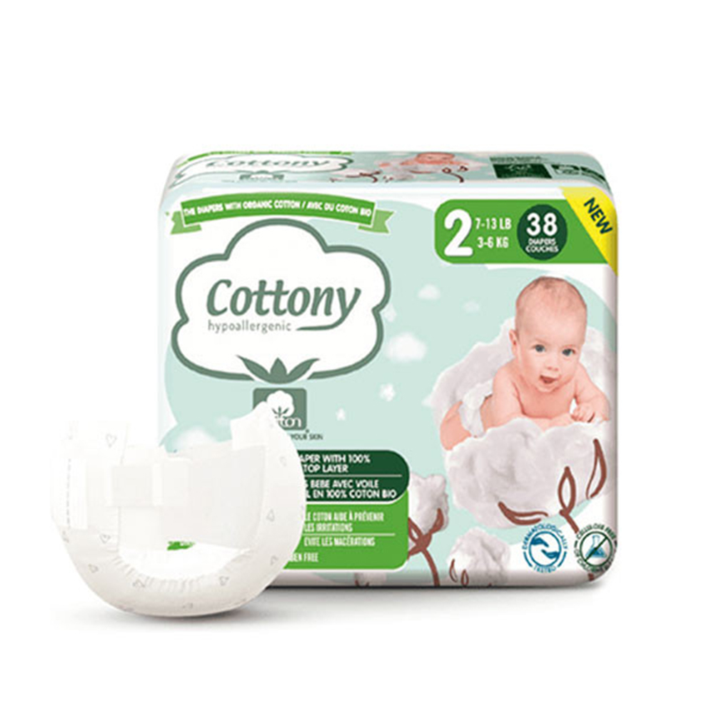 Cottony Pannolini T2 (3-6 Kg) x38