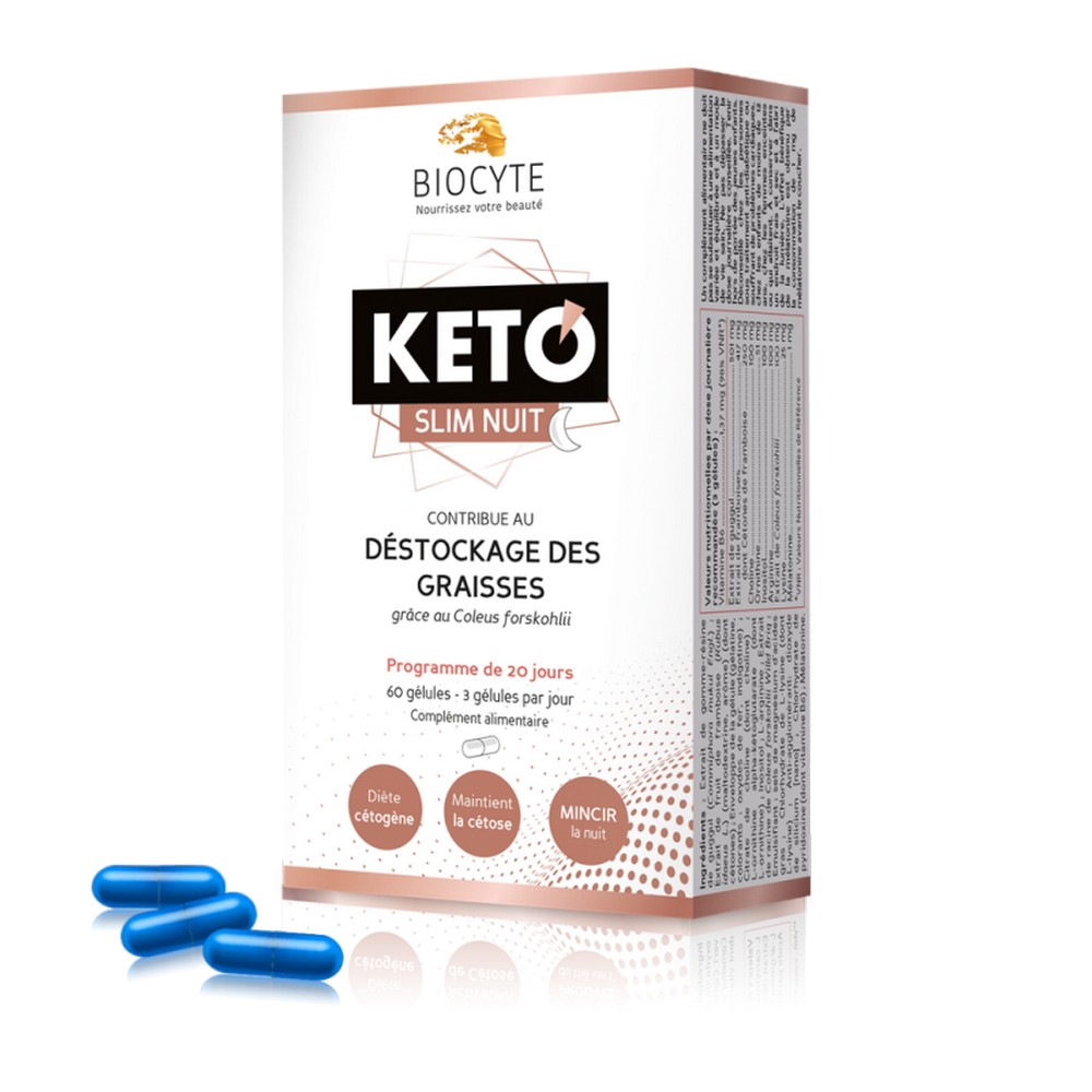 Biocyte Keto Slim notte smaltimento dei grassi 60 capsule