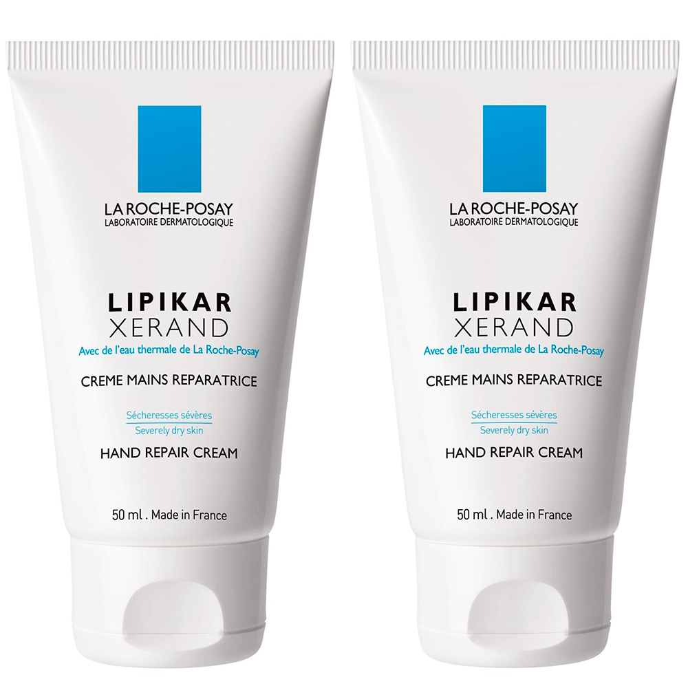 La Roche-Posay Lipikar Xerand crema mani riparatrice per mani secche 2x50ml