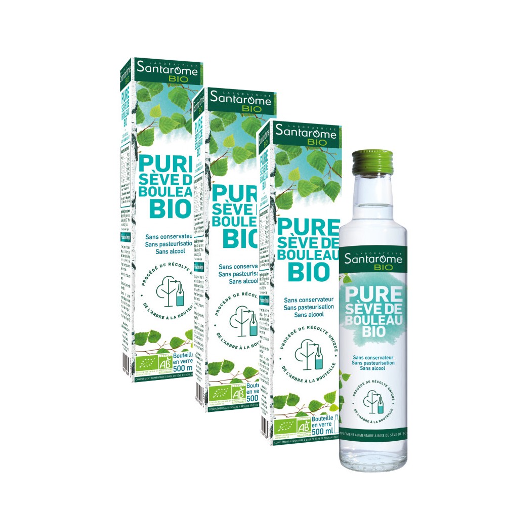 Santarome Cofanetto pure linfa di betulla bio 3x250ml