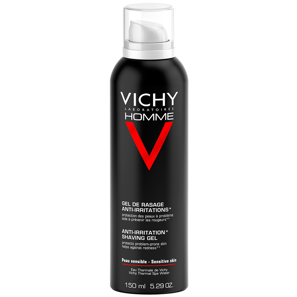 Vichy Uomo Gel da barba anti-irritazioni Vitamina C Pelle Sensibile 150ml
