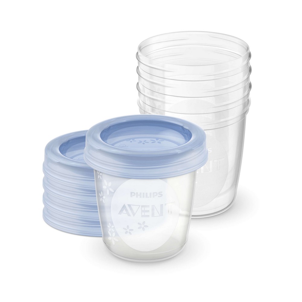 Avent Accessori Barattolo per la conservazione del latte materno X5 180 ml