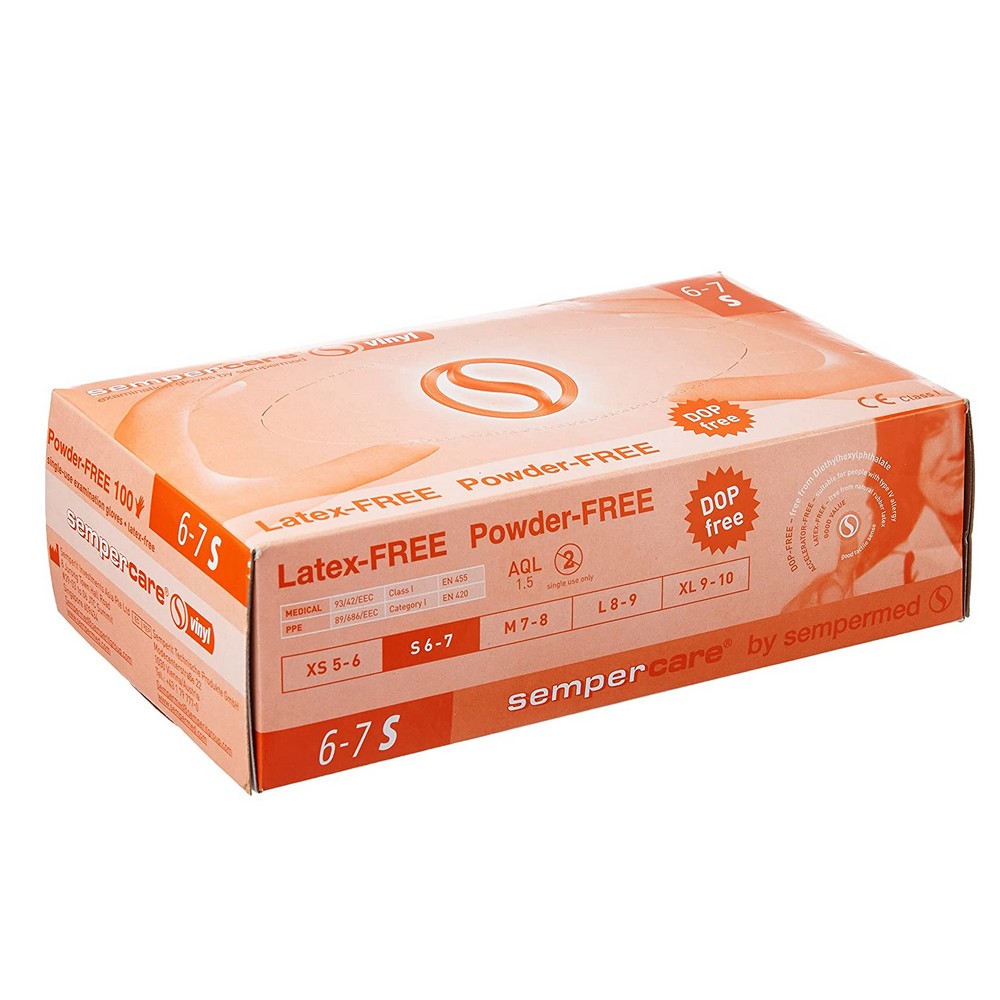 Lohmann Rauscher Sempercare Guanti in vinile Senza polvere e non sterile x100