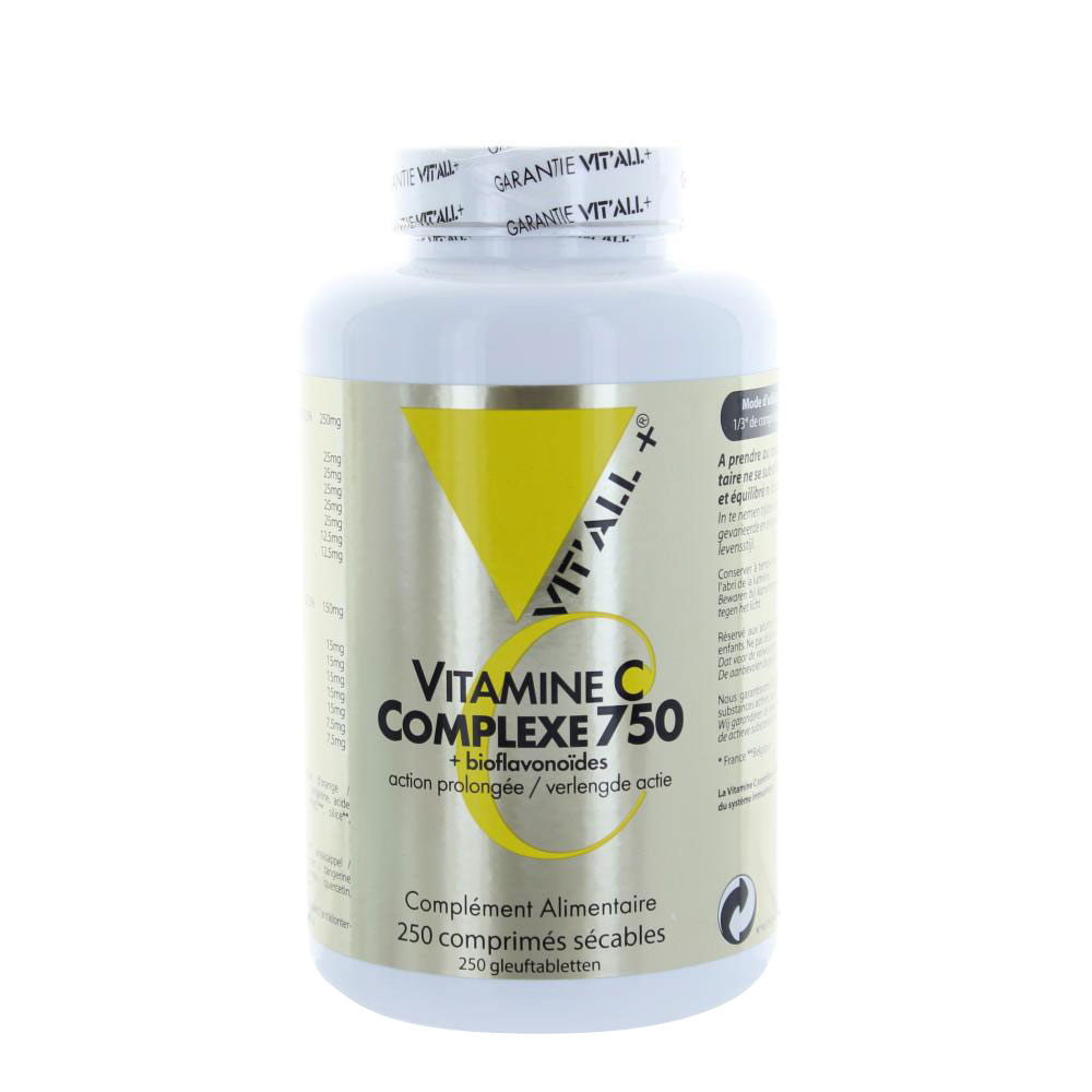 Vit'All+ Complesso vitaminico C 750 bioflavonoidi 250 compresse