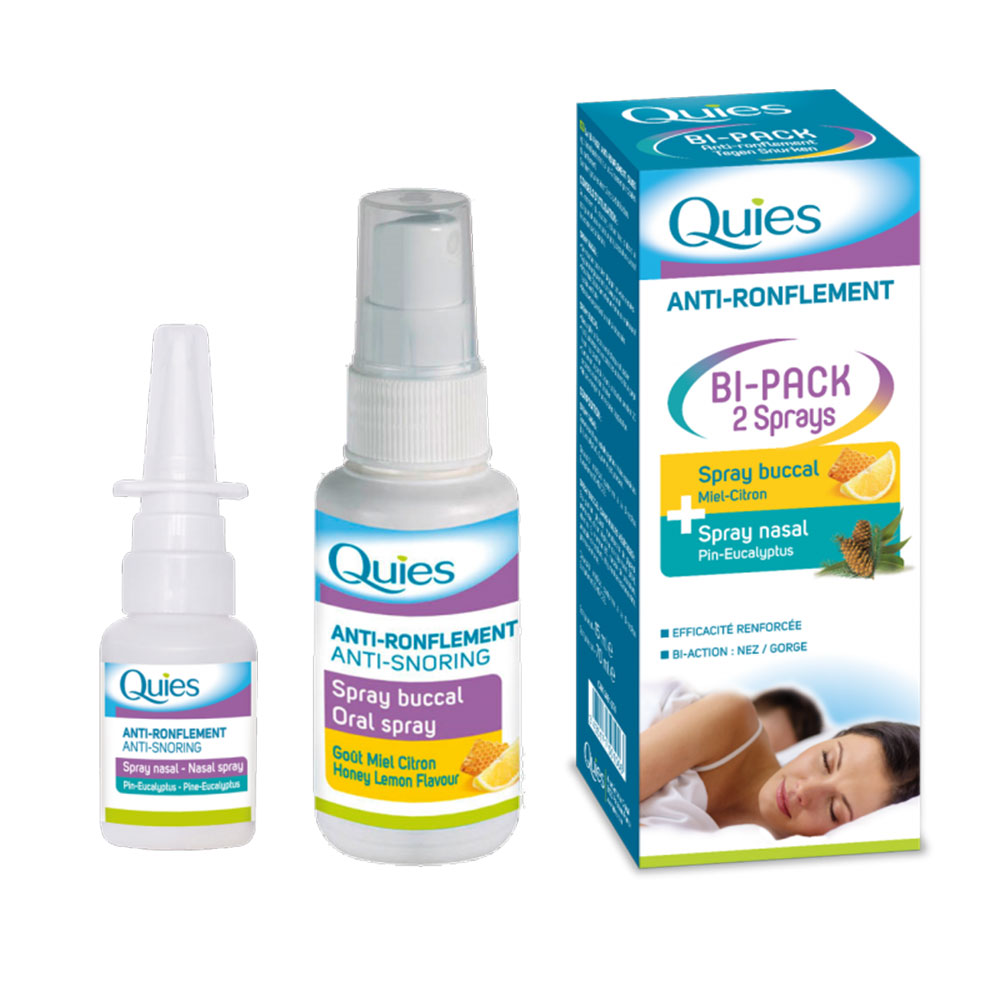 Quies Bi-pack anti-russamento spray orale + nasale 15ml / 75ml
