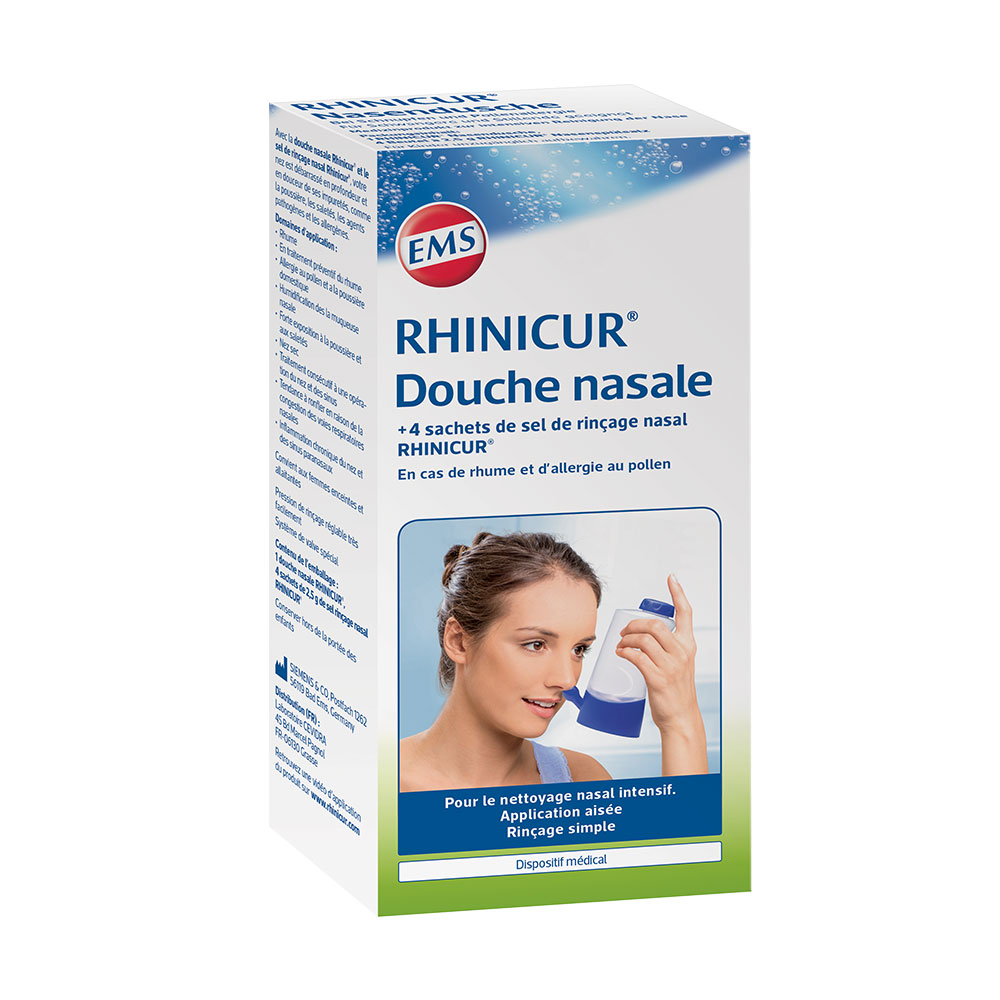 Rhinicur Doccia nasale + 4 bustine sale per lavaggio