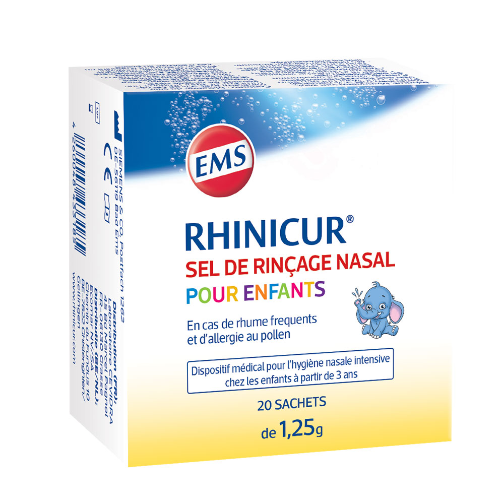 Rhinicur Sale per risciacquo nasale per bambini 20 bustine da 1,25 g