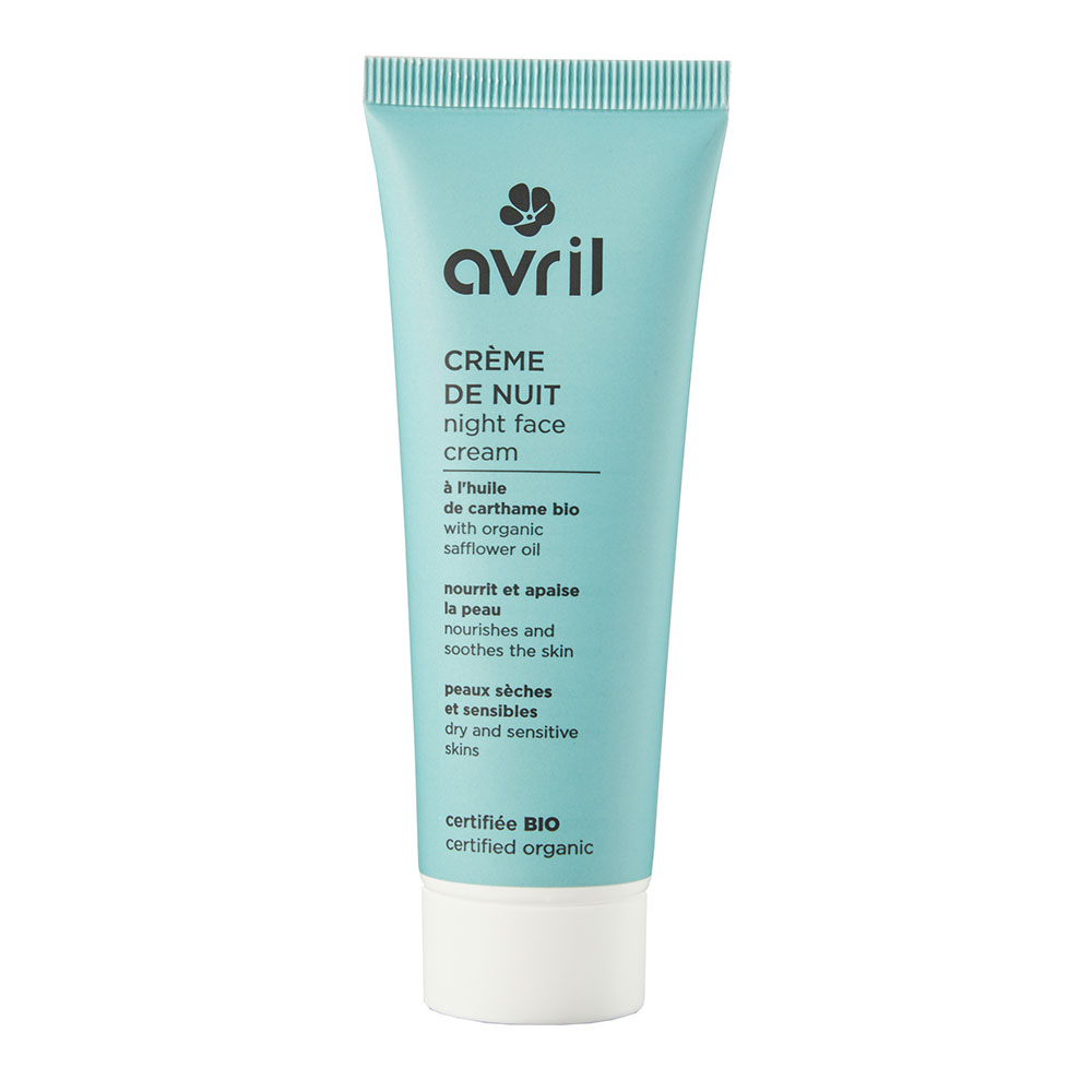 Avril Crema notte con olio di cartamo biologico Pelle secca e sensibile 50ml