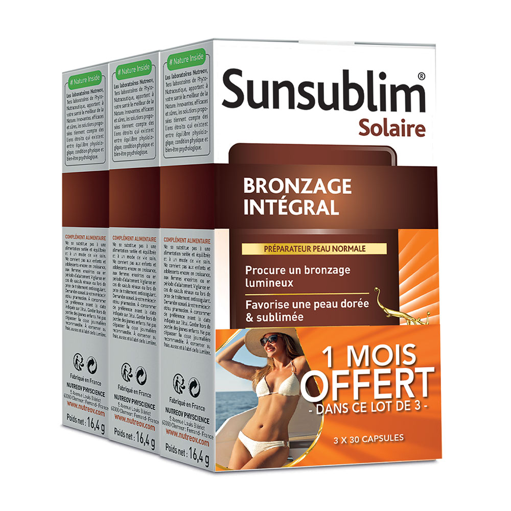Nutreov Sunsublim Abbronzatura integrale per pelle normale 3x30 capsule