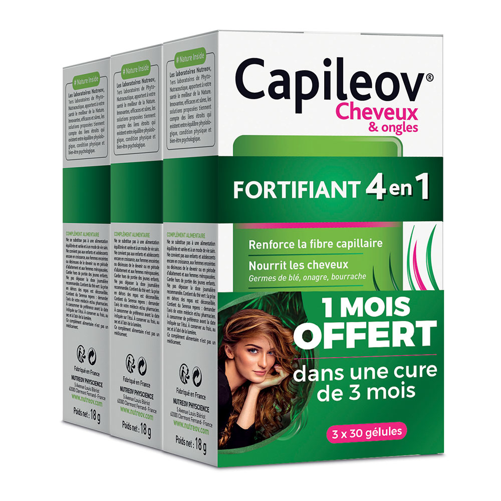 Nutreov Capileov Fortificante 4-in-1 capelli 3x30 capsule