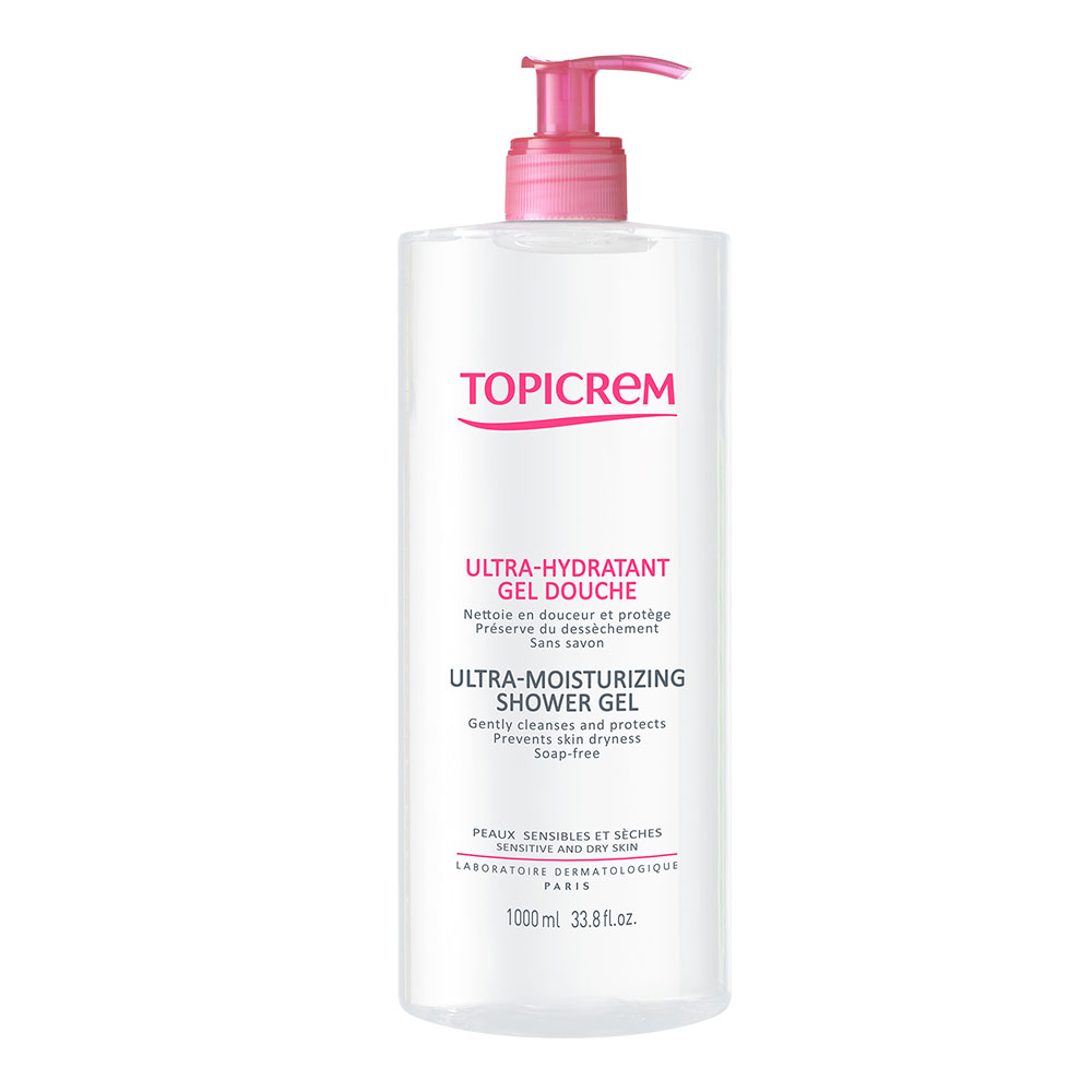 Topicrem Ultra-Hydratant Gel Doccia Pelli Sensibili 1L