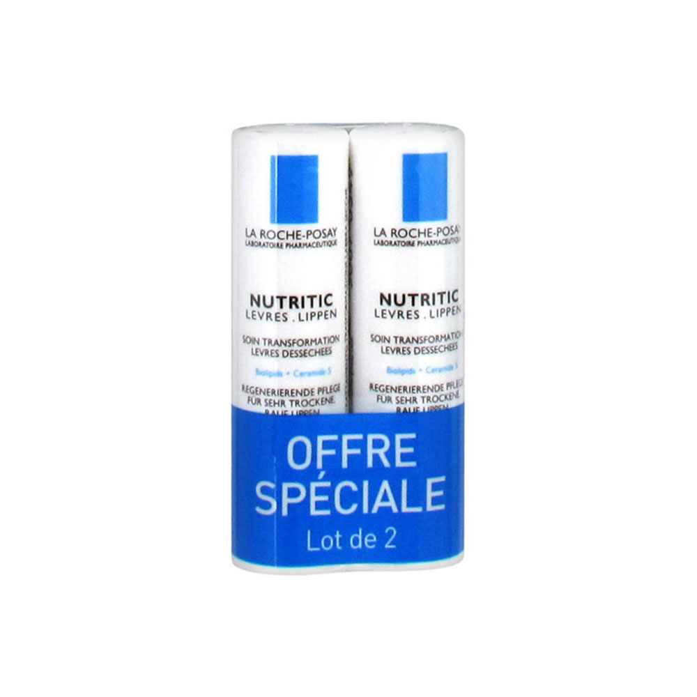 La Roche-Posay Nutritic Stick per labbra Balsamo Labbra Secco 2 x 4,7ML