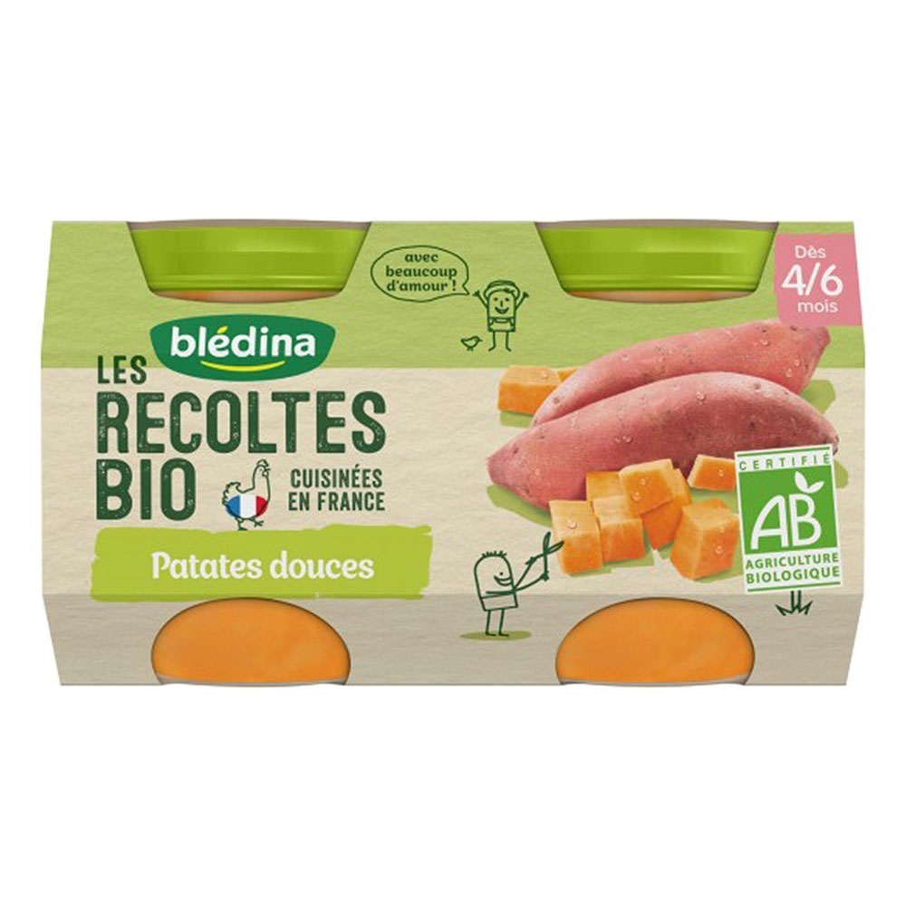 Blédina Petits pots legumes Les Recoltes Bio Da 4 a 6 mesi 2x130g