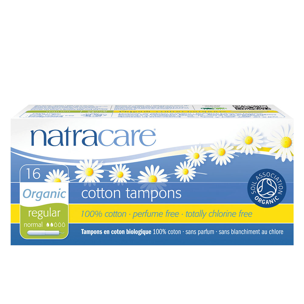 Natracare Tamponi biologici con applicatore regolare Confezione da 16 pezzi