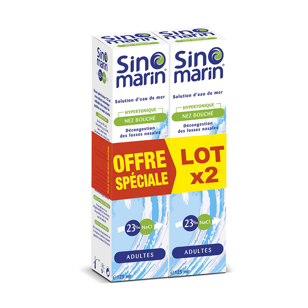Gifrer Sinomarin Spray nasale ipertonico per congestione nasale 2 x 125 ml