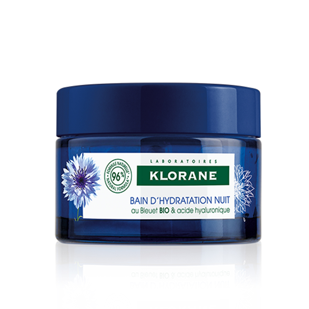 Klorane Fiordaliso Bagno idratante notte bio e acido ialuronico 50ml