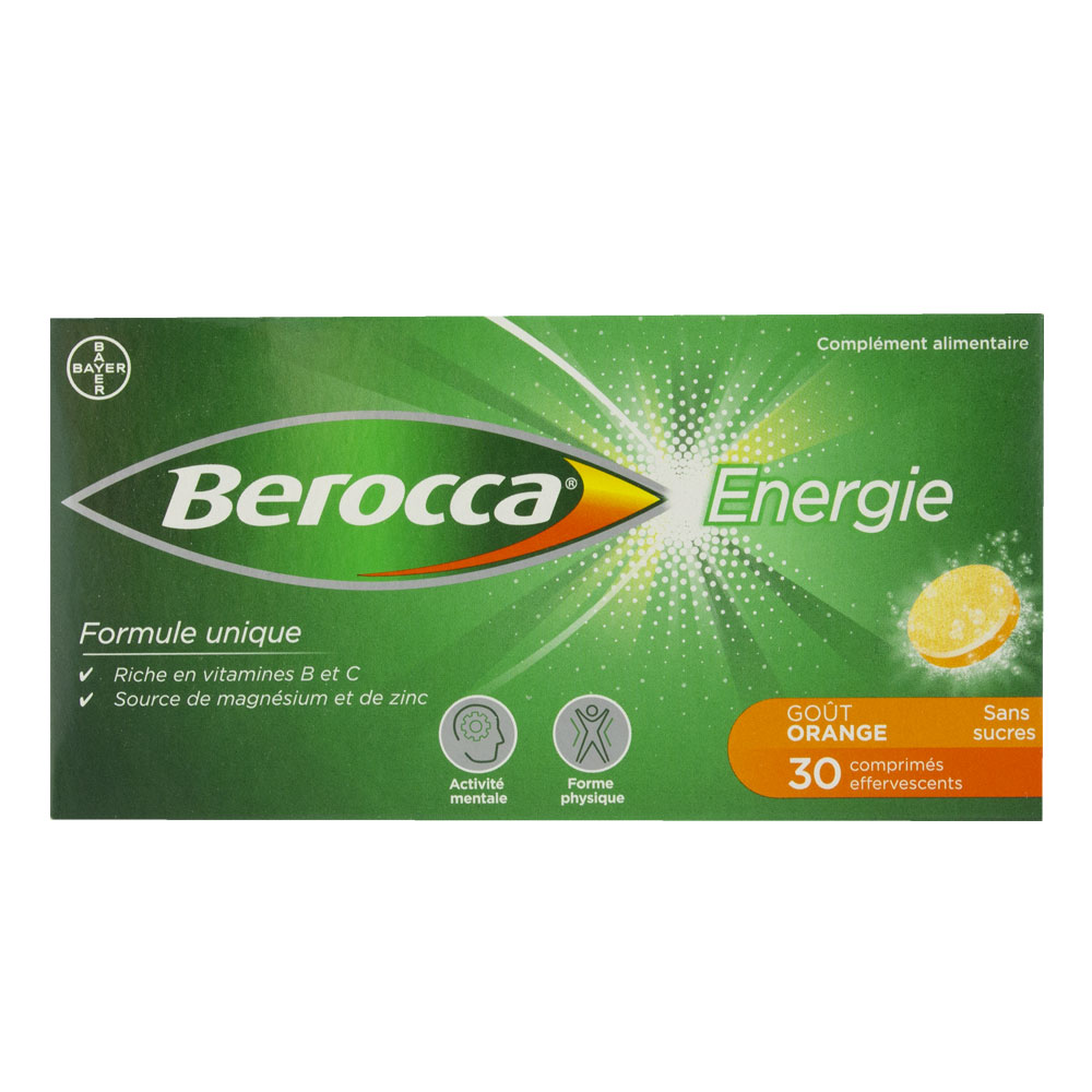 Bayer Berocca energia arancia 30 compresse effervescenti
