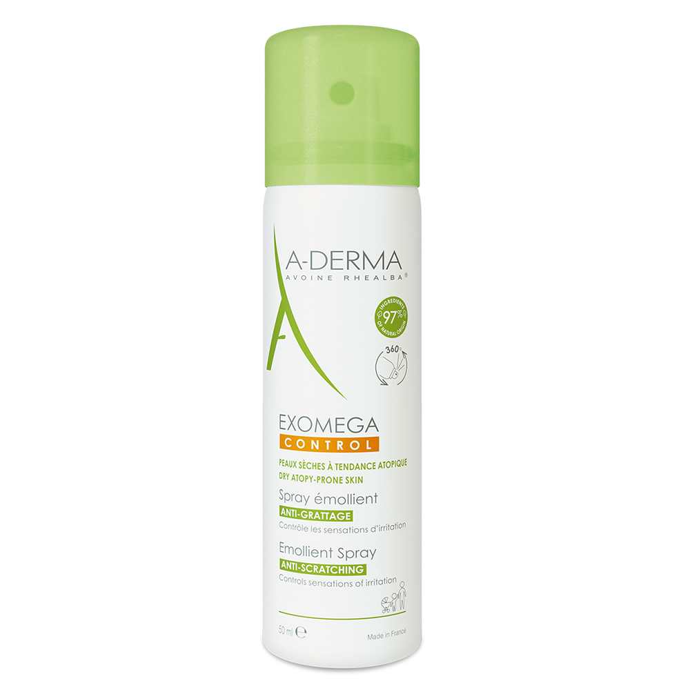 A-Derma Exomega Control Spray emolliente antigraffio per pelli secche Pelle secca 50ml