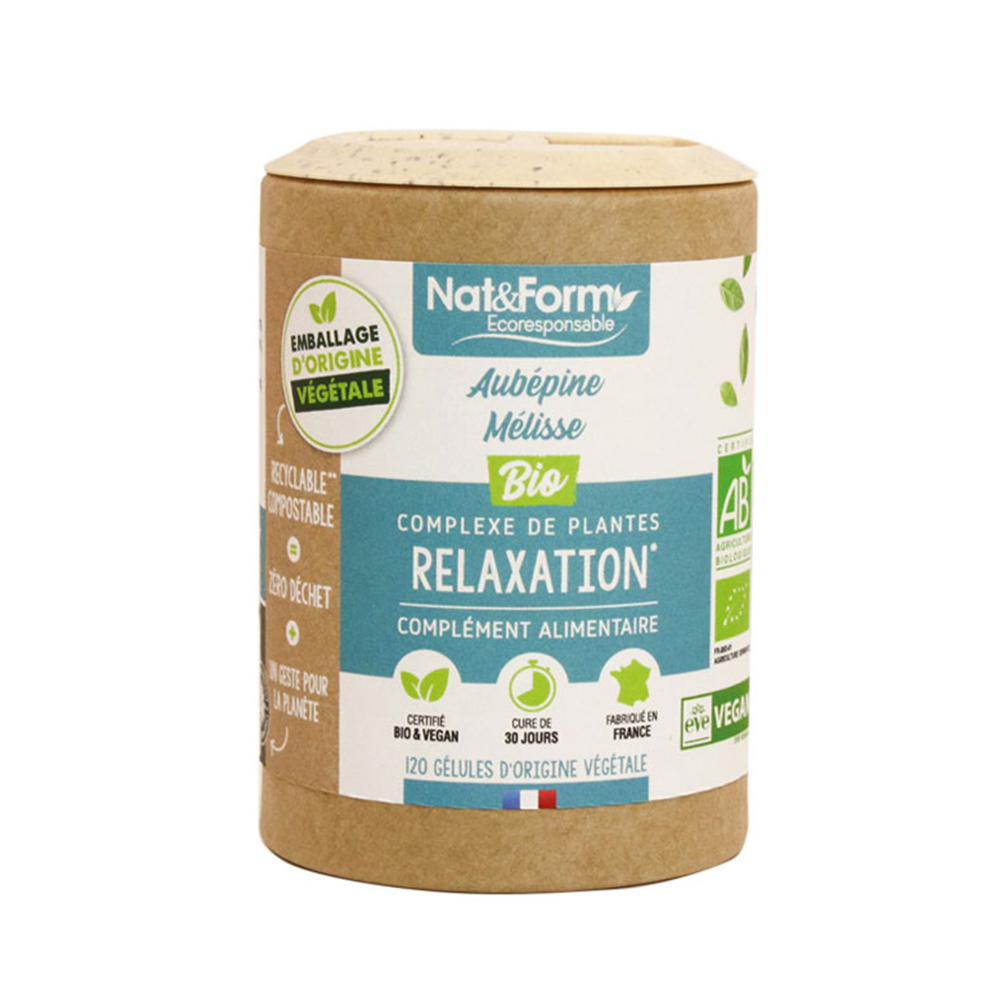 Nat&Form Rilassamento - Melissa pianta organica ECO 120 capsule vegetali