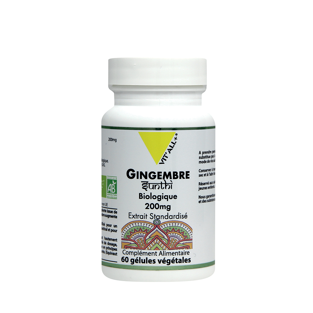 Vit'All+ Zenzero biologico 200 mg estratto standardizzato 60 capsule