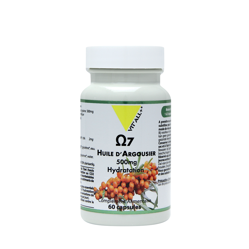 Vit'All+ Olio di olivello spinoso Omega 7 500 mg 60 capsule