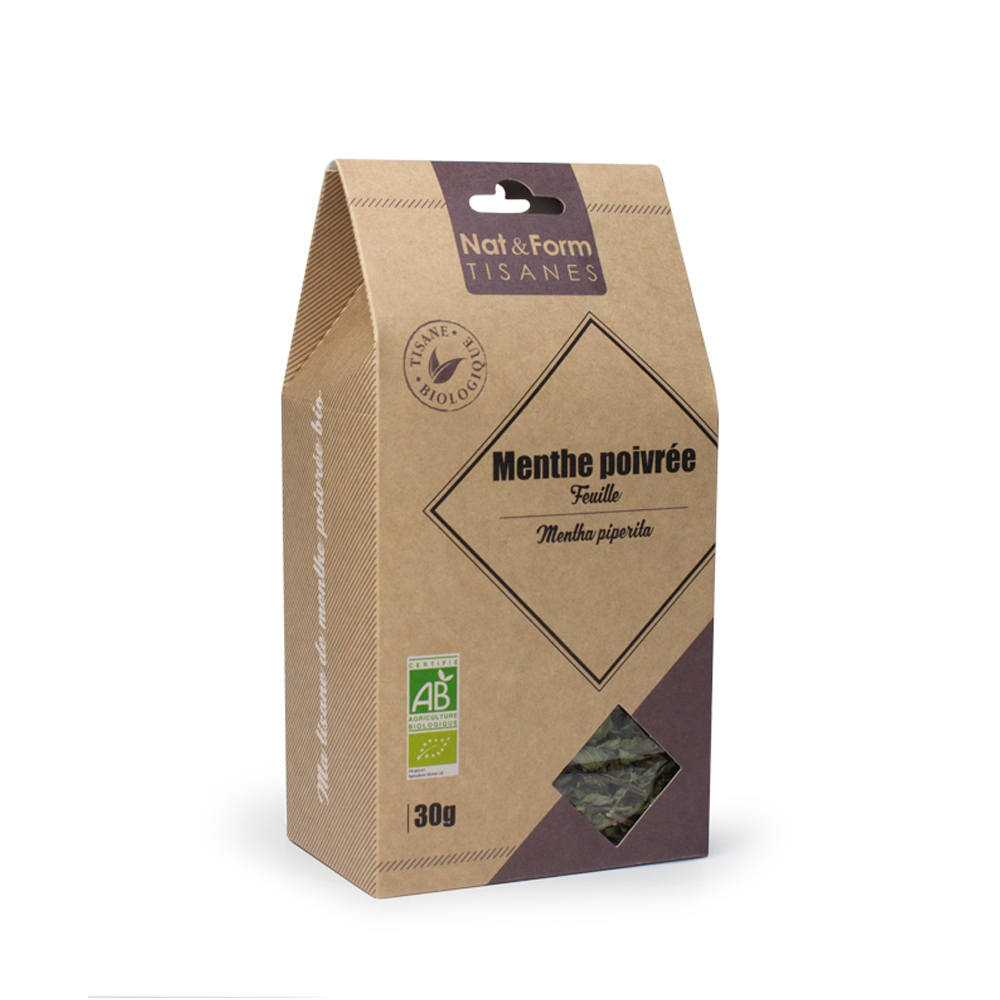 Nat&Form Tisana biologica alle foglie di menta piperita 30g