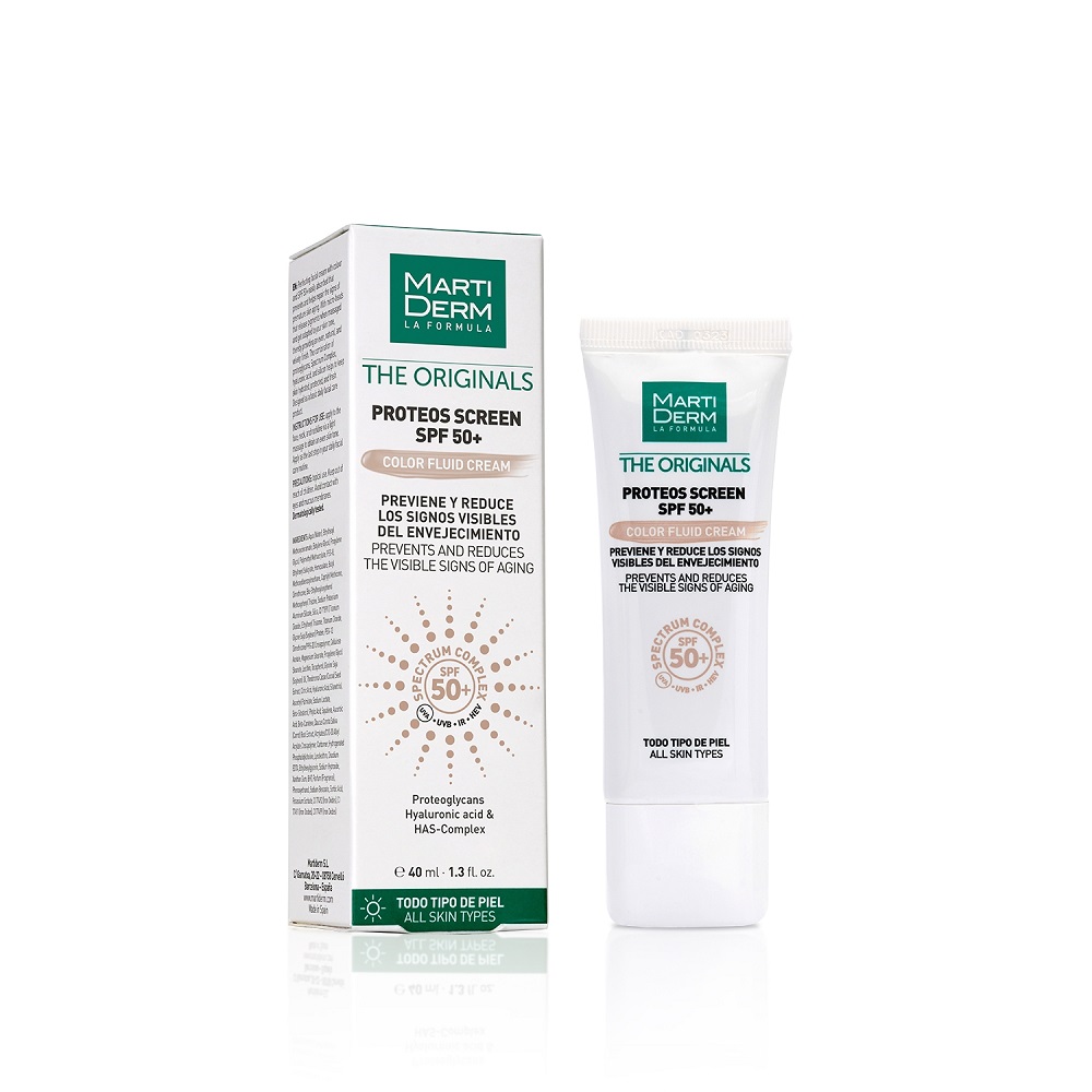 Martiderm The Originals Proteos Screen Color fluido cremoso SPF50+ per tutti i tipi di pelle 40ml