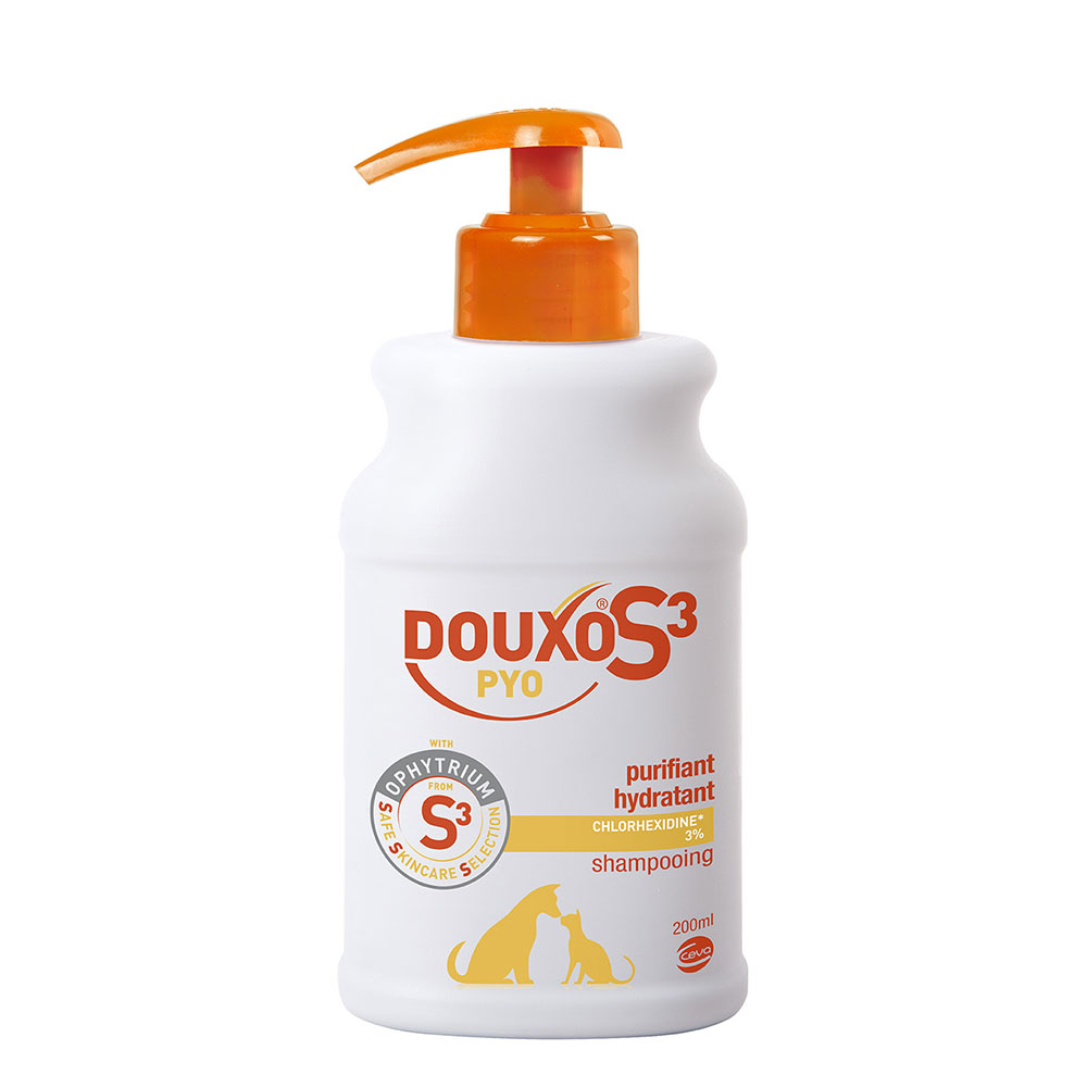 Douxo Shampoo purificante e idratante S3 Pyo clorexidina 3% 200 ml