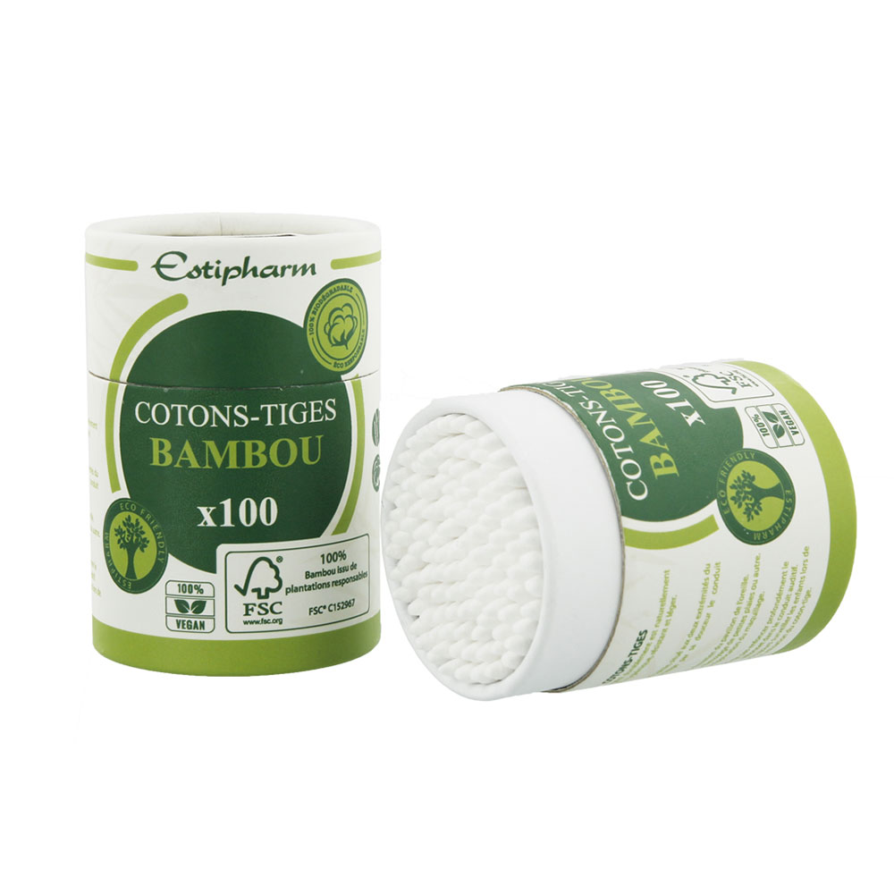 Estipharm Steli di cotone e bambù x100