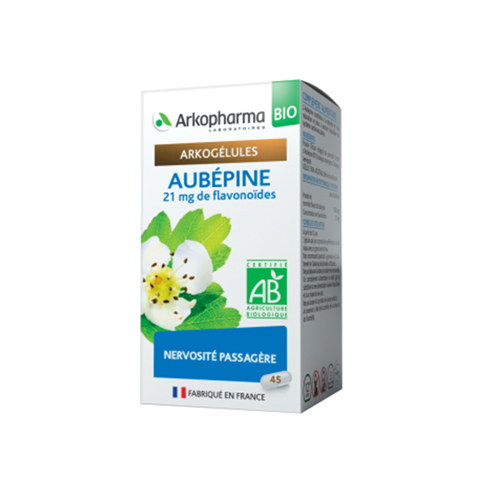 Arkopharma Arkocapsule Biancospino 21 mg di flavonoidi - Nervosismo passeggero 45 capsule